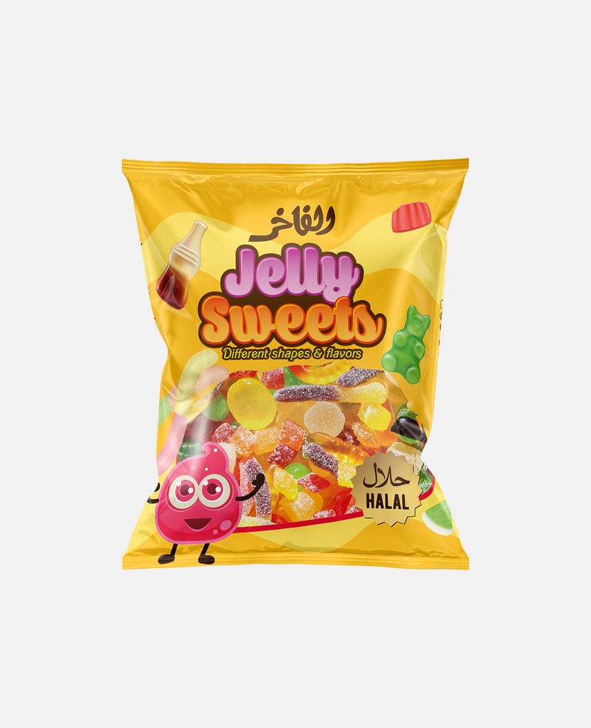 ALfakhr jelly sugaredparty mix halal 80 gx30yellow