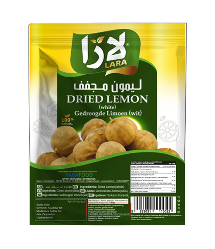 LARA Dried Lemon white150gx16