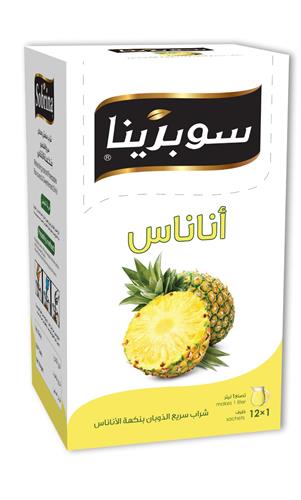   SOBRINA juice Powder Pineapple (12x1L) × 12 st
