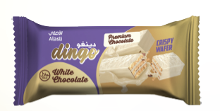Dingo Wafer Whit chocolate with cocoa crem 21gx16x12
