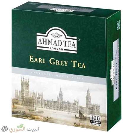 [te 014] Ahmad Tea Earl Grey Tea 100 Bagsx12