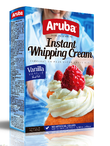 [cr 004] Aruba Instant whipping cream Vanille  80gx24