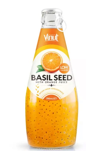 [jo 012] Basil seed with Orange flavor 290 ML * 24