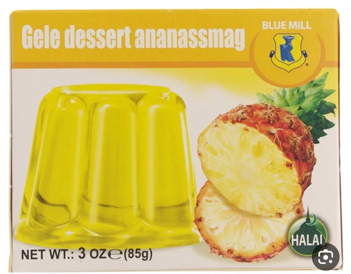[ji 012] Blue Mill Gelatin Pineapple (48 x 85 gr.)