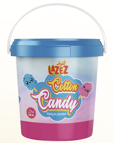 [sn 021] Lazez Cotton Candy - 50 g * 36 Pcs لذيذ غزل البنات / حلوى القطن - 50 غ * 36