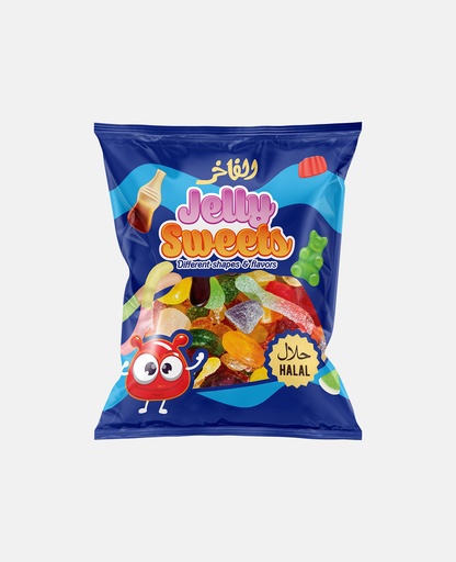 [sn 010] ALfakhr jelly sour lips halal 80 gx30 Blue